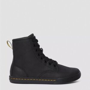 Dr Martens “Sheridan” High Top Boot. Black Matte Synthetic Material. Size W 10.
